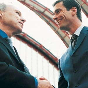 Men shaking hands